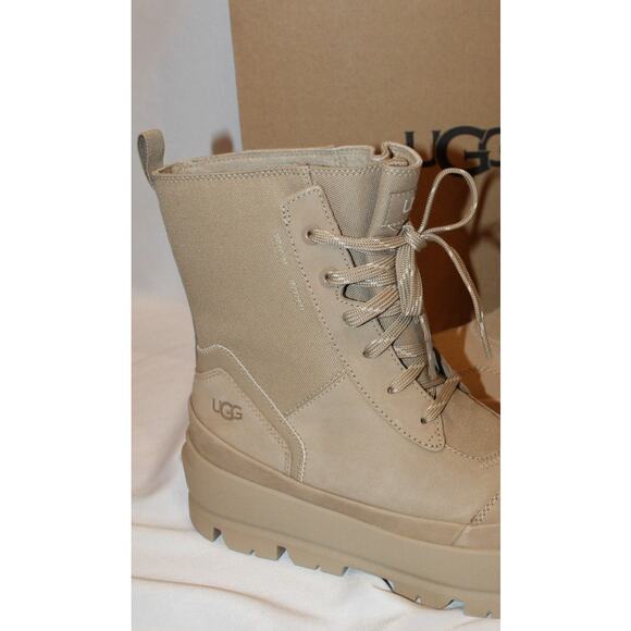 NIB UGG WOMEN'S WATER REPELLENT LEATHER BOOTS SAND SZ 10 - Picture 5 of 6